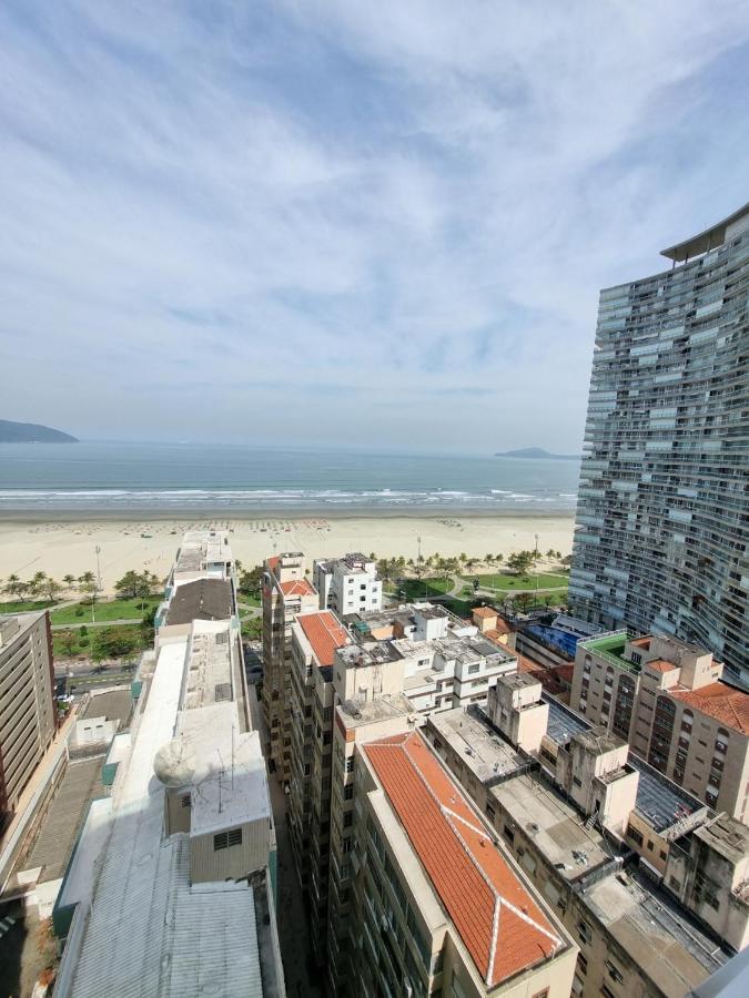 Apto Top Com Vista Pro Mar Em Condominio Completo Em Frente A Praia! Santos  Exterior photo